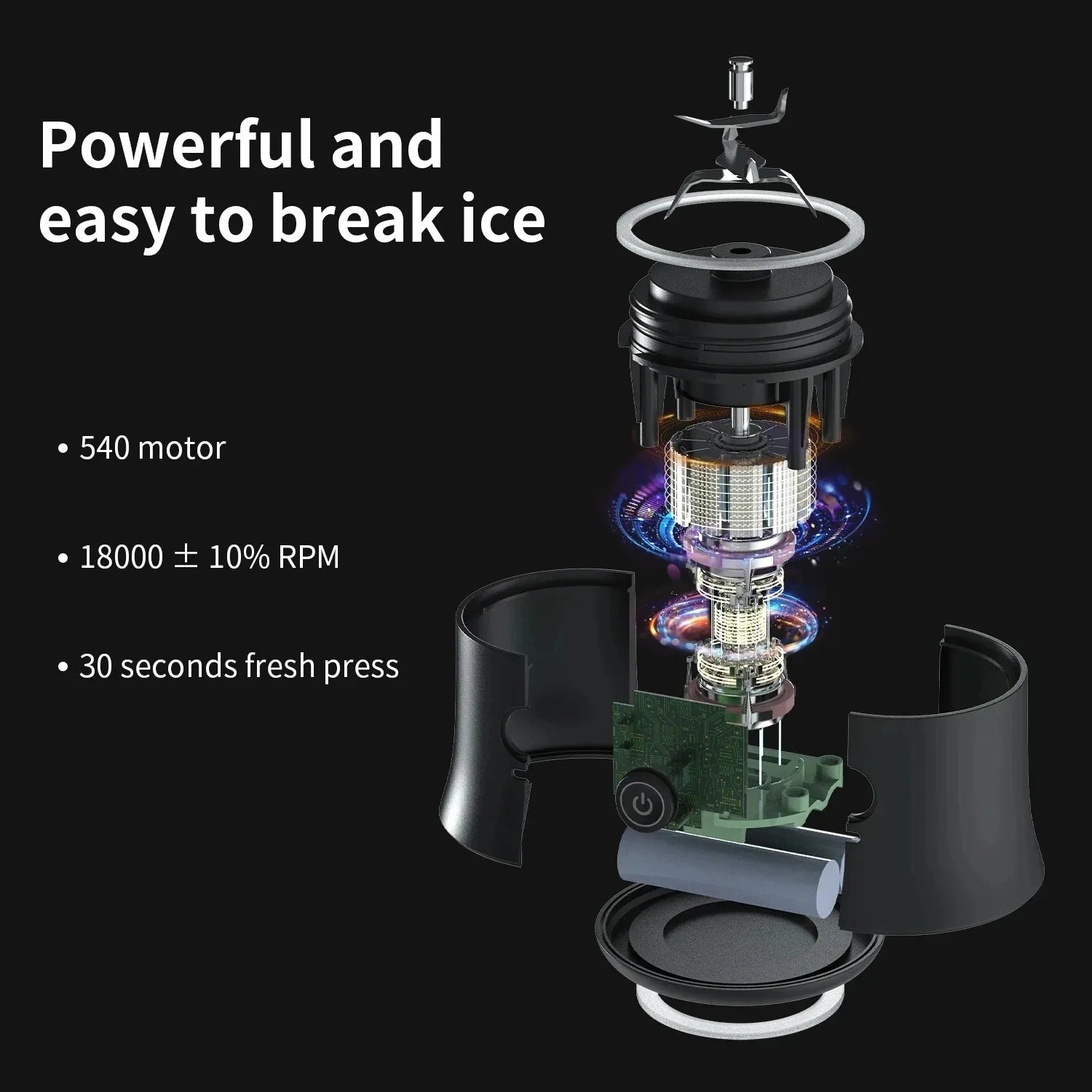 Portable Electric Juicer Blender | USB Rechargeable 600ML Household Fruit Mixer