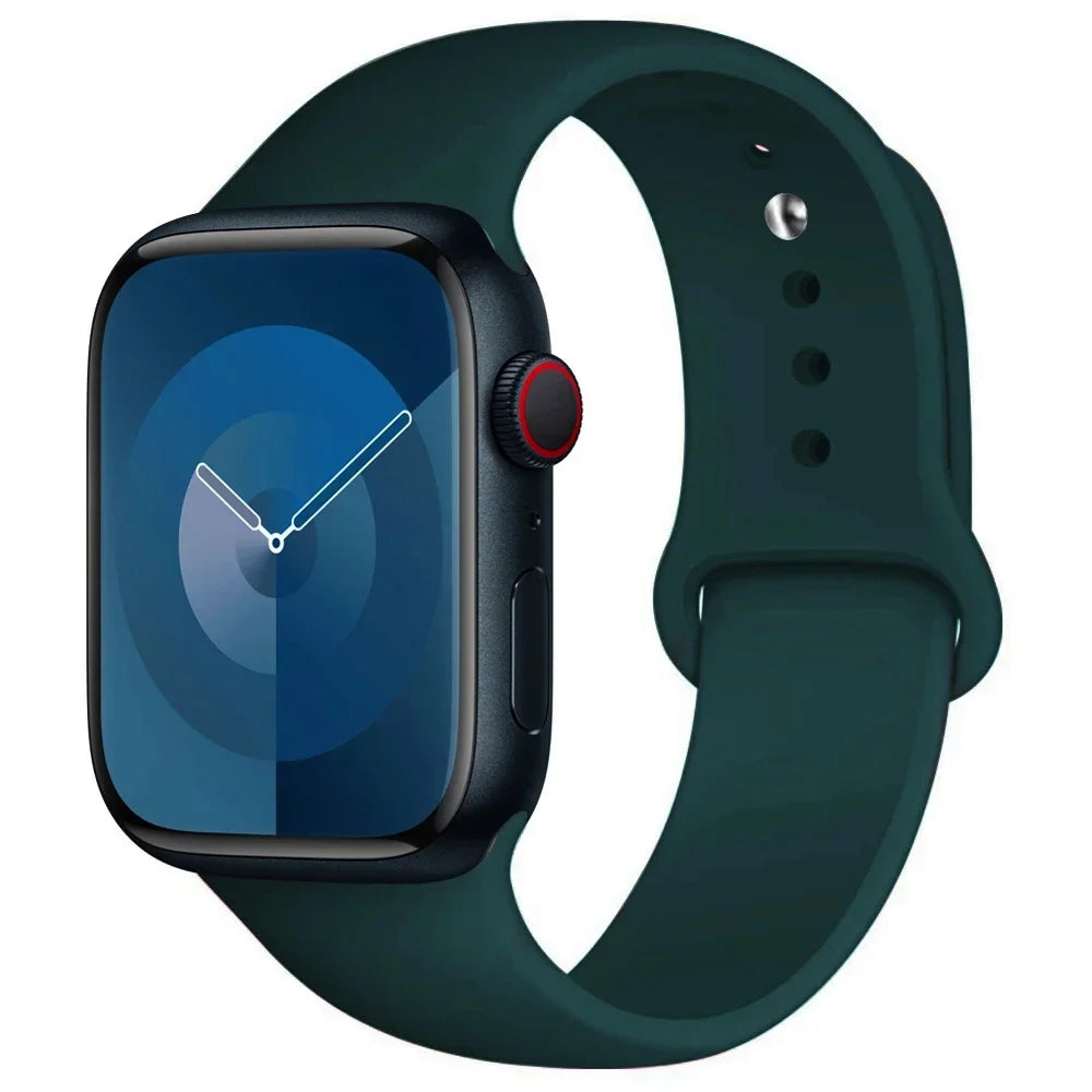 Apple Watch Silicone Sport Band | Soft Replacement Strap for Apple Watch (38mm - 49mm, All Series & Ultra)