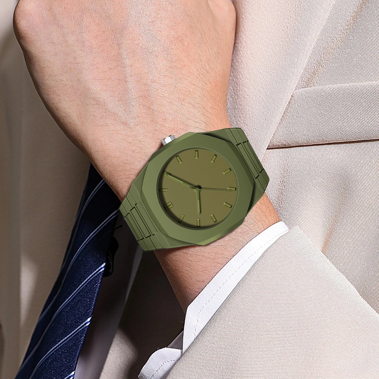 Men's Modern Stealth Sport Watch | Minimalist All-Black Design with Arabic Numerals | Precise Quartz Movement & Water Resistant
