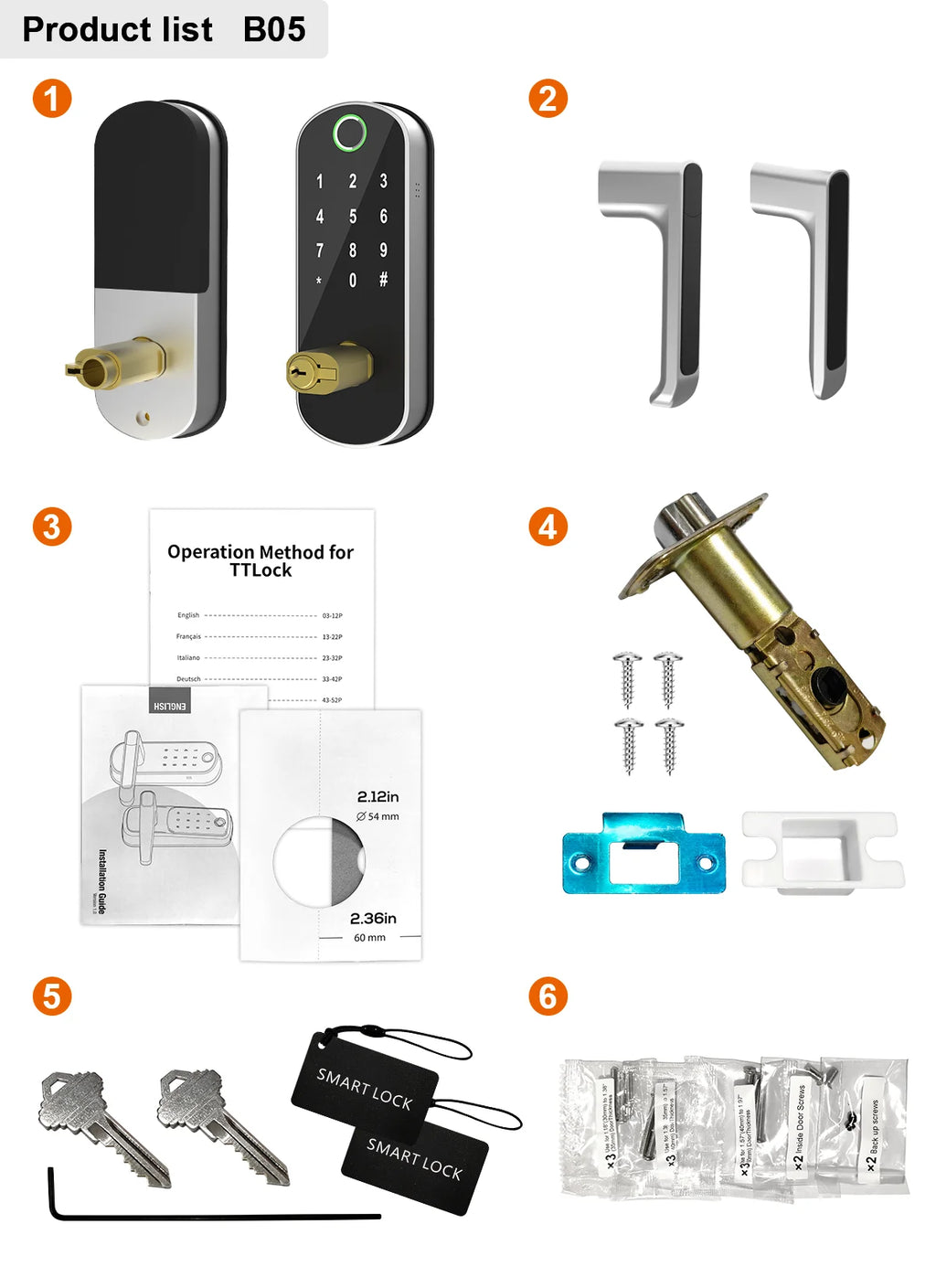 Smart Fingerprint Door Lock with App Remote Control