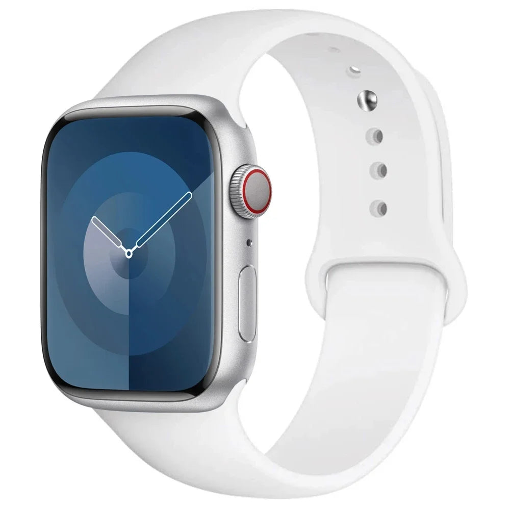 Apple Watch Silicone Sport Band | Soft Replacement Strap for Apple Watch (38mm - 49mm, All Series & Ultra)