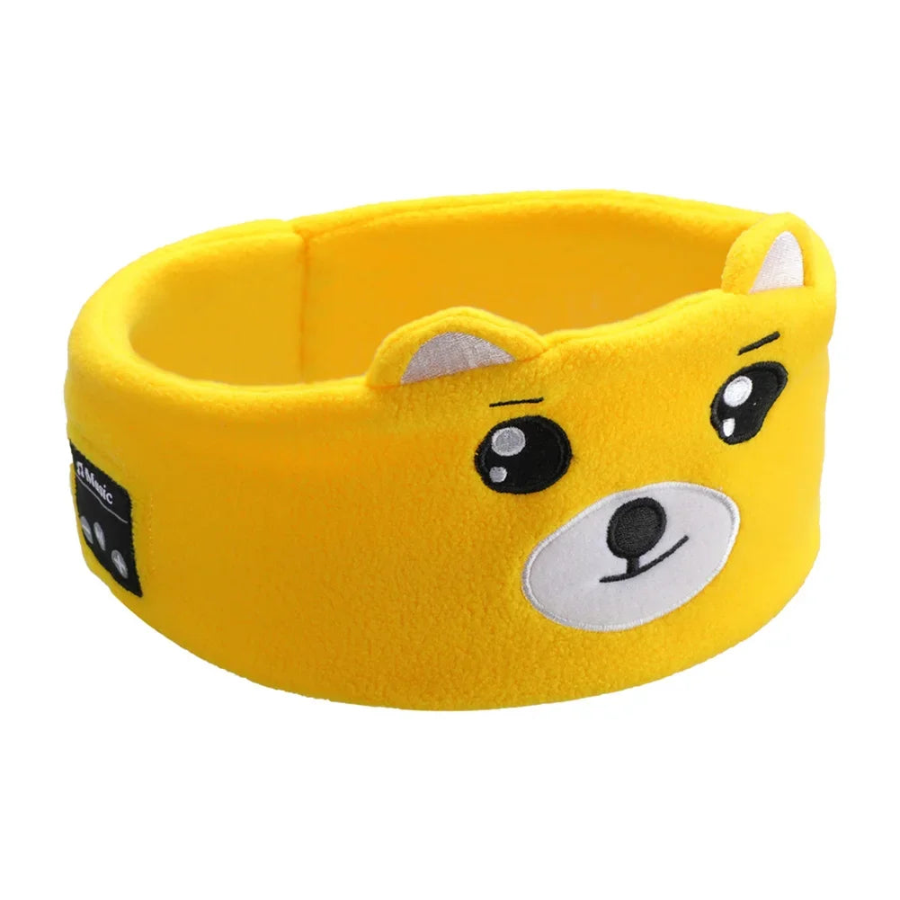 Kids Bluetooth Headphone Sleep Mask | Soft Wireless Music Headband for Children