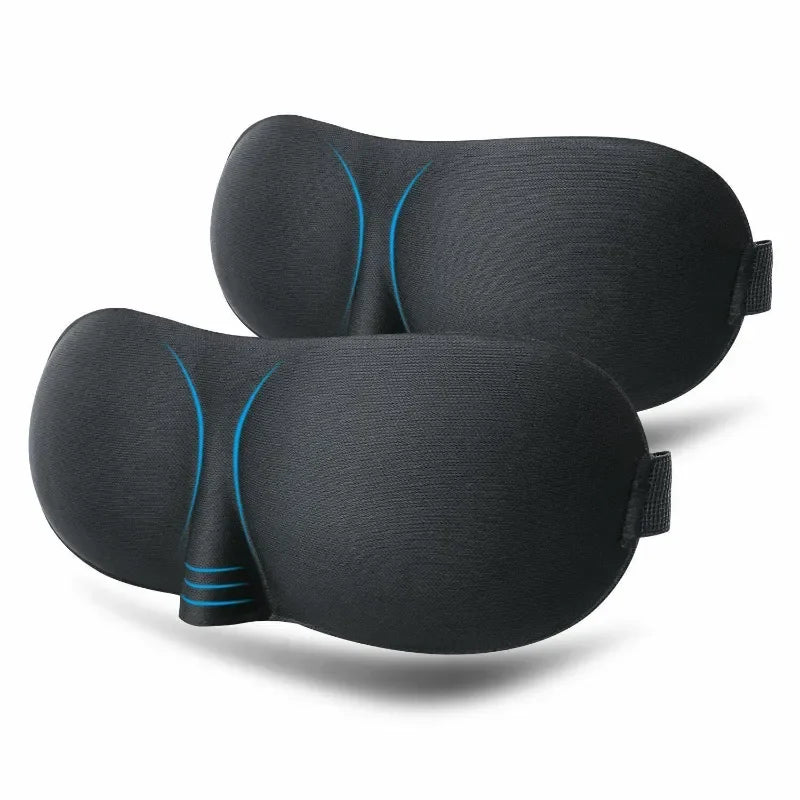 3D Sleeping Mask & Eyepatch | Light-Blocking Soft Padded Sleep Mask for Deep Rest & Relaxation