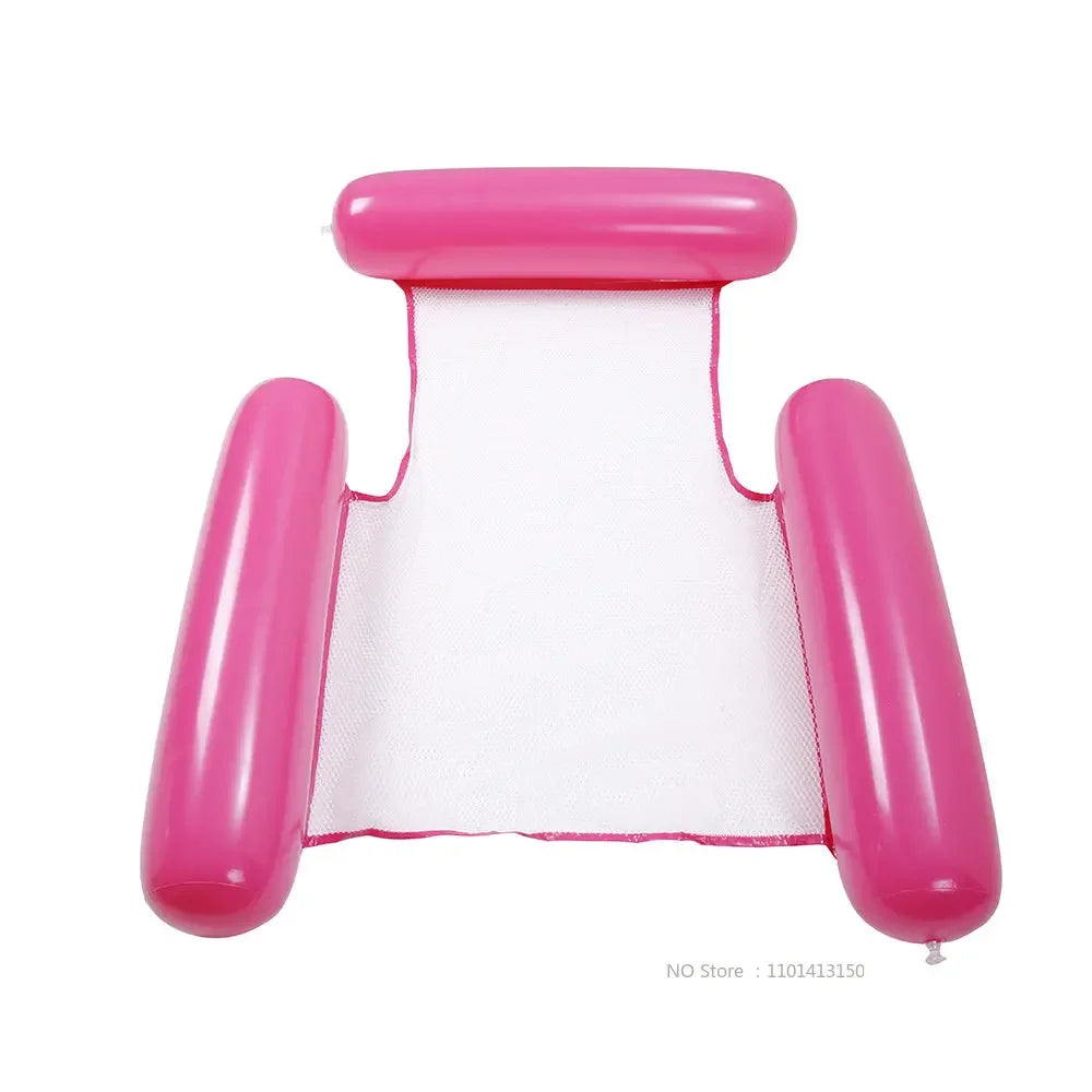 Inflatable Water Hammock Recliner Multi Purpose Floating Swimming Mattress