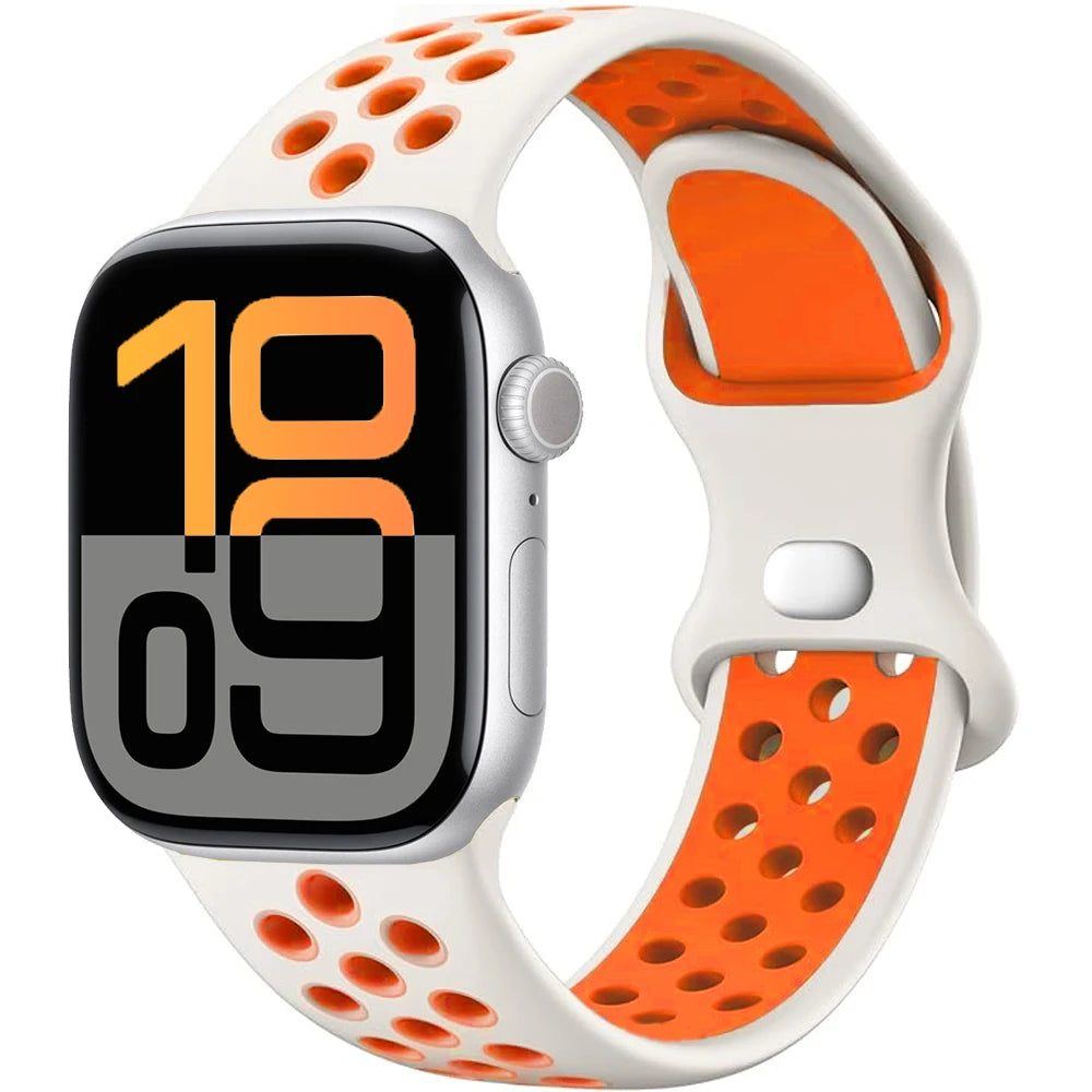 Apple Watch Silicone Strap | Unique Transparent & Speckled Designs | Compatible with All Series (40mm - 49mm, Series 1-11 & Ultra)