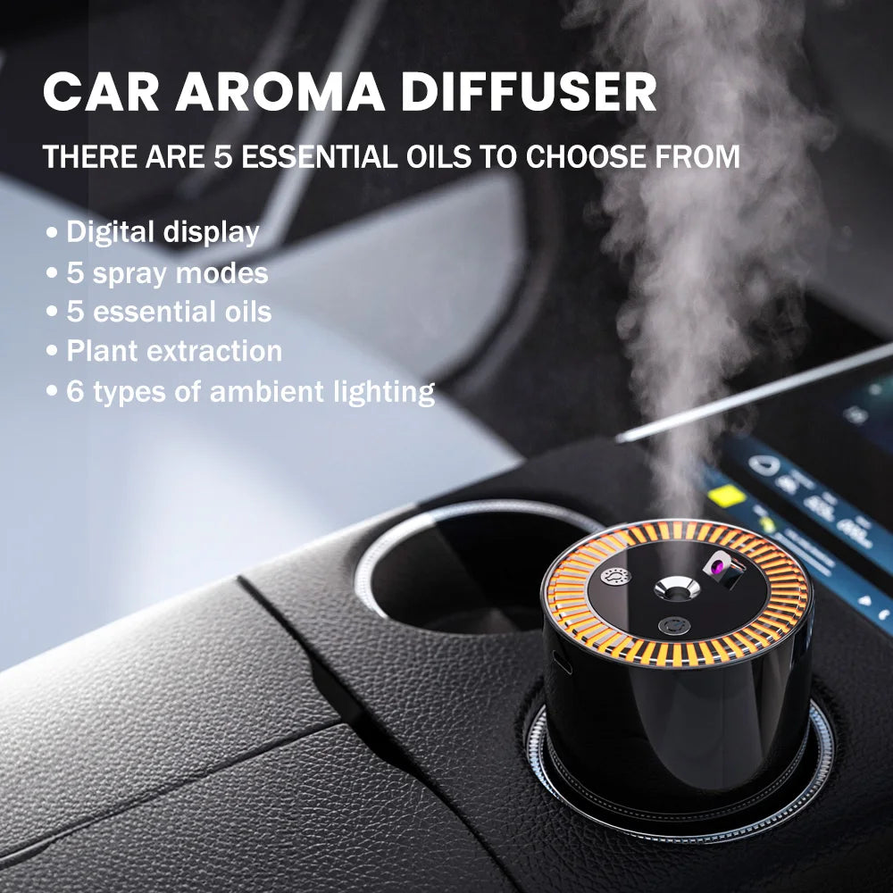 Rechargeable 7 color light Star Light 5 speed portable car Aromatherapy machine Essential oil diffuser Home Air Purifier Pro