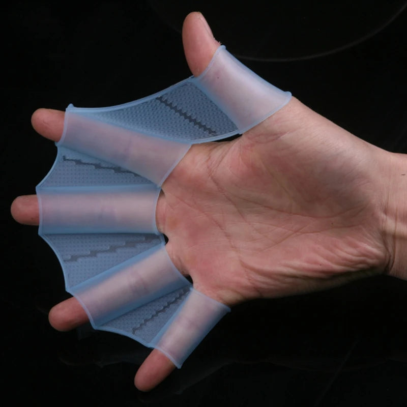 Summer Silicone Swimming Hand Fins for Swimmers