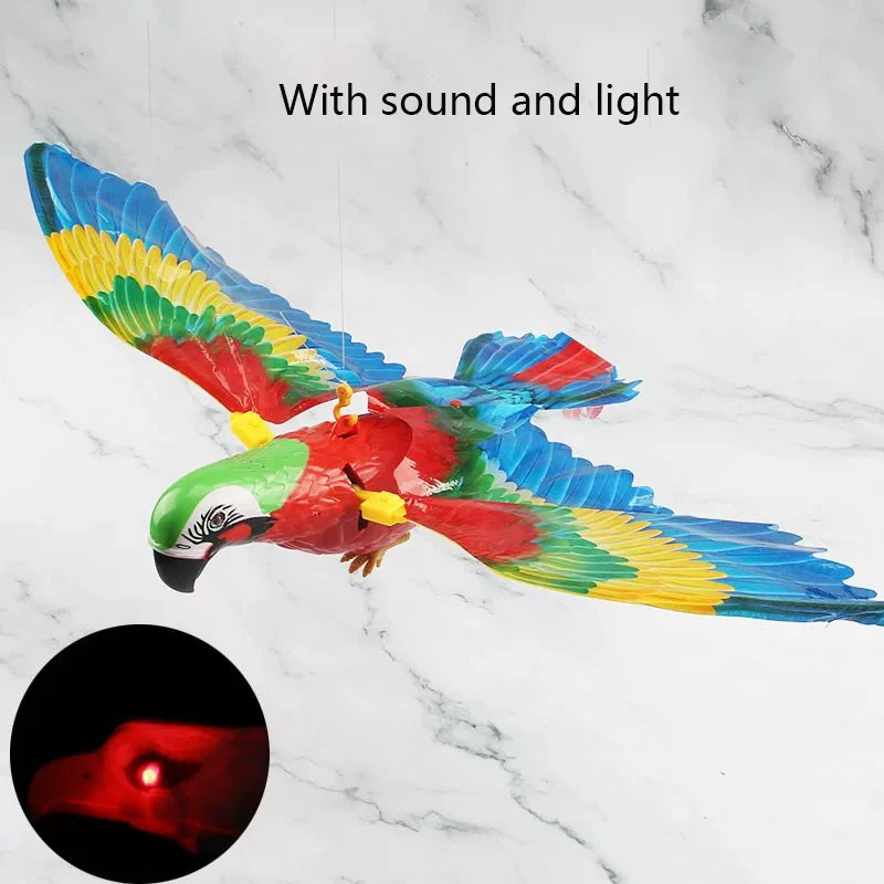 Interactive Flying Bird Cat Toy – Electric Teaser with Rope & Scratch Stick