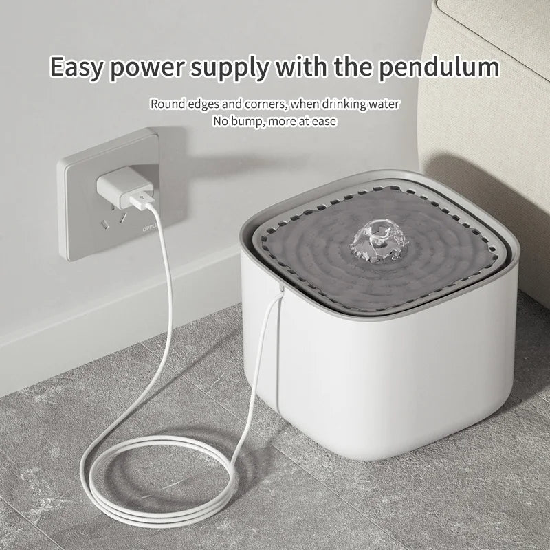 3L Cat Water Fountain – Auto-Recirculating Mute Water Dispenser