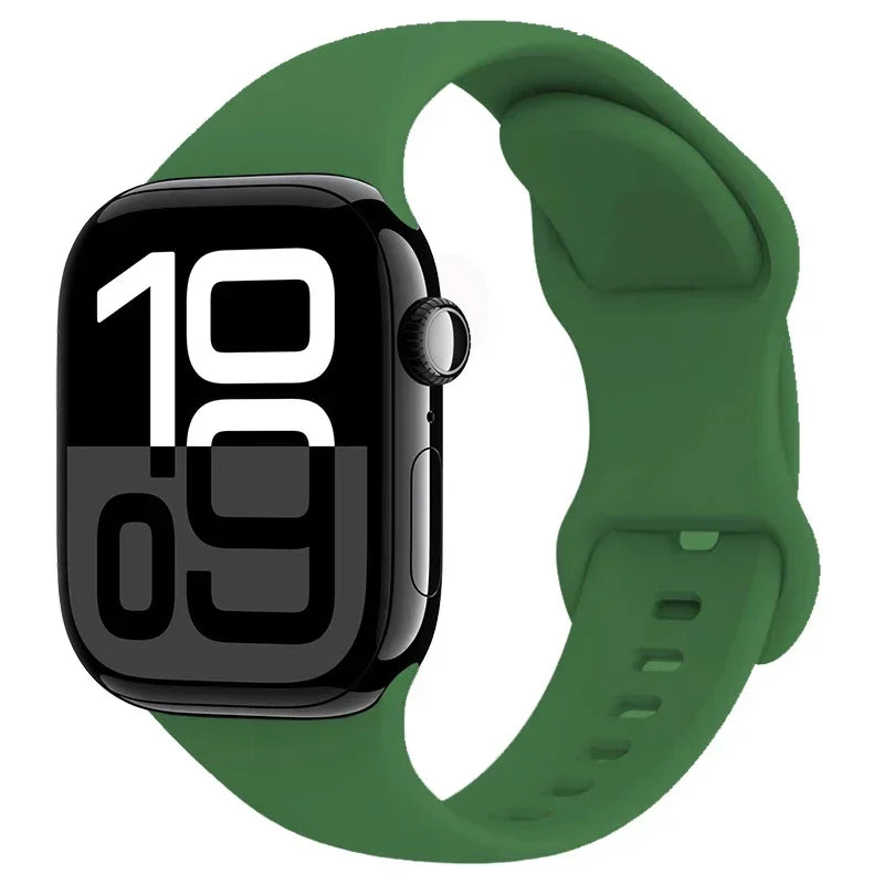 Apple Watch Sport Silicone Band | Premium Soft Replacement Strap for Apple Watch Series (38mm - 49mm, Series 1-11 & Ultra)