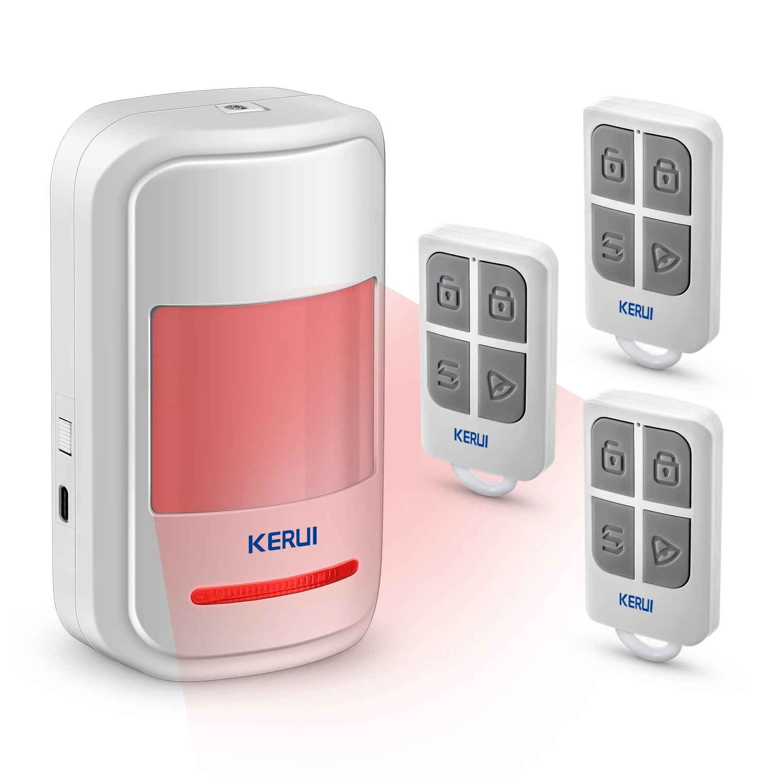 KERUI HW19 PIR Motion Sensor Detector Alarm | Wireless Security Chime & Remote Control System