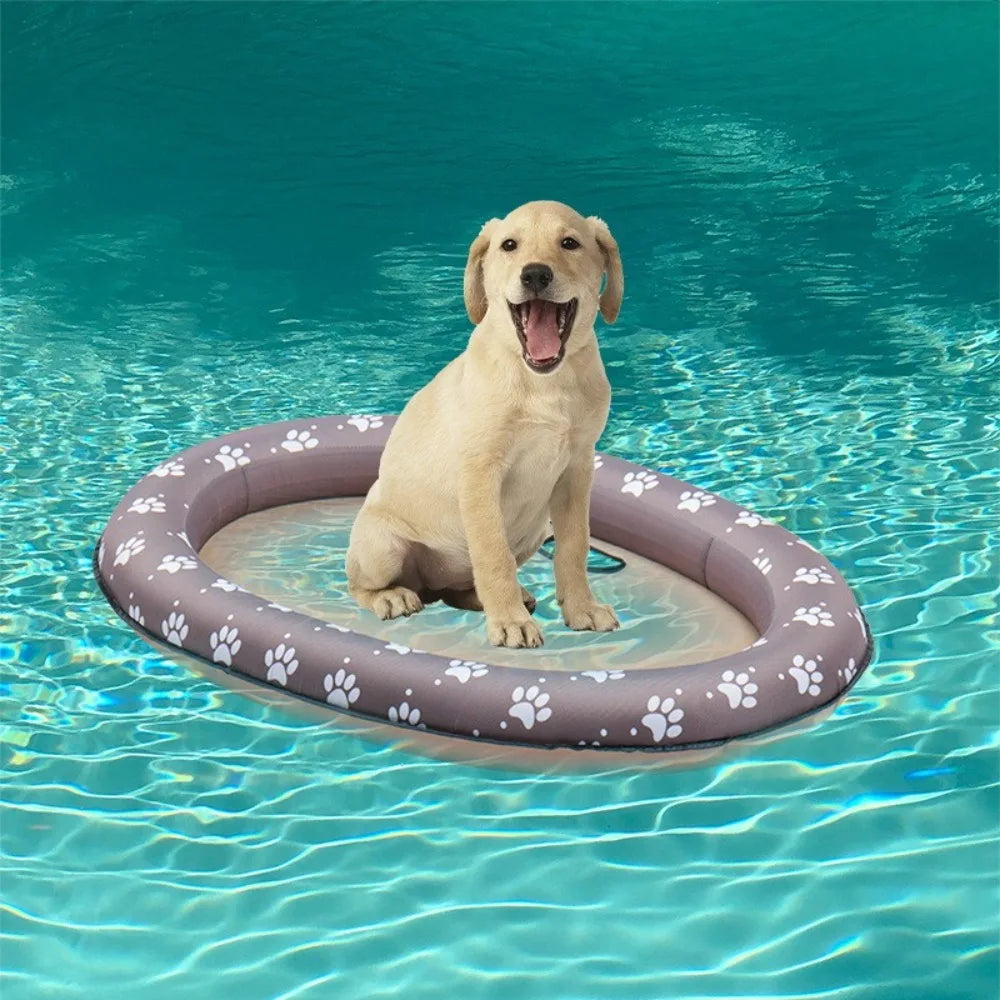 Portable Foldable Dog Swimming Float Soft Cooling Pet Floating Raft