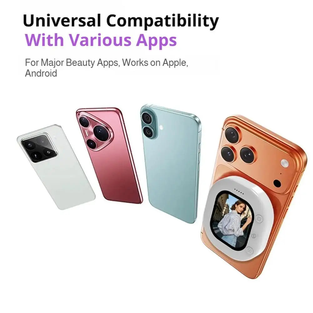 Mini Wireless Magnetic Phone Screen Projector for Selfie and Vlog