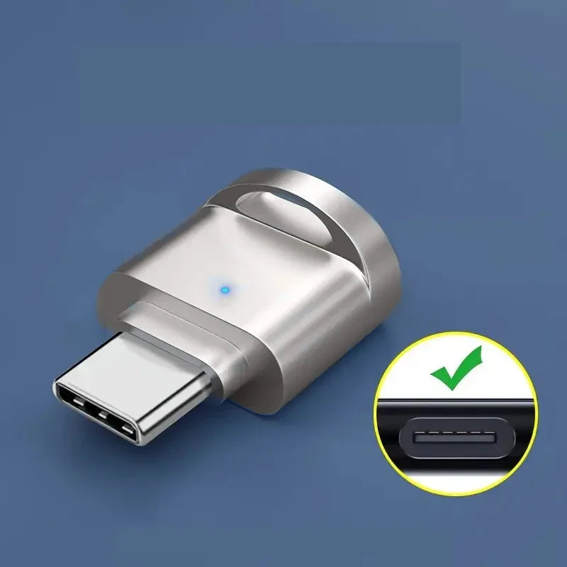 USB-C to Micro SD Card Reader – Compact OTG Adapter with USB Adapter