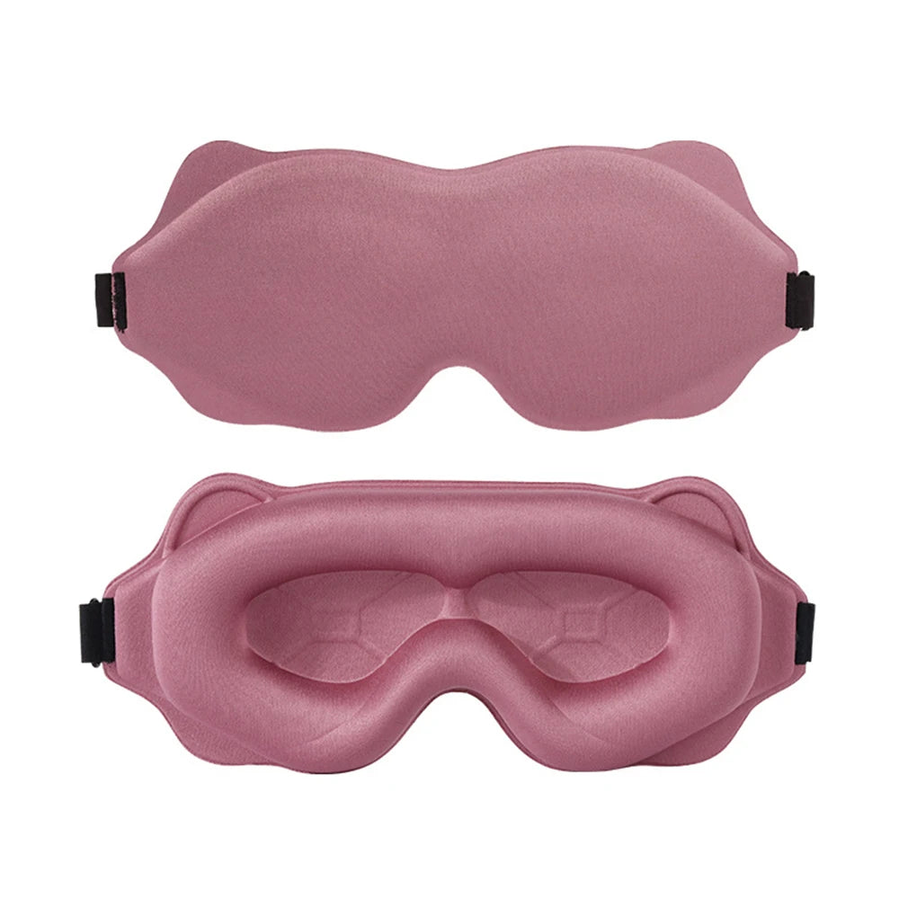 3D Sleep Mask with 100% Light Blackout | Soft Padded Contoured Eye Shade & Blindfold