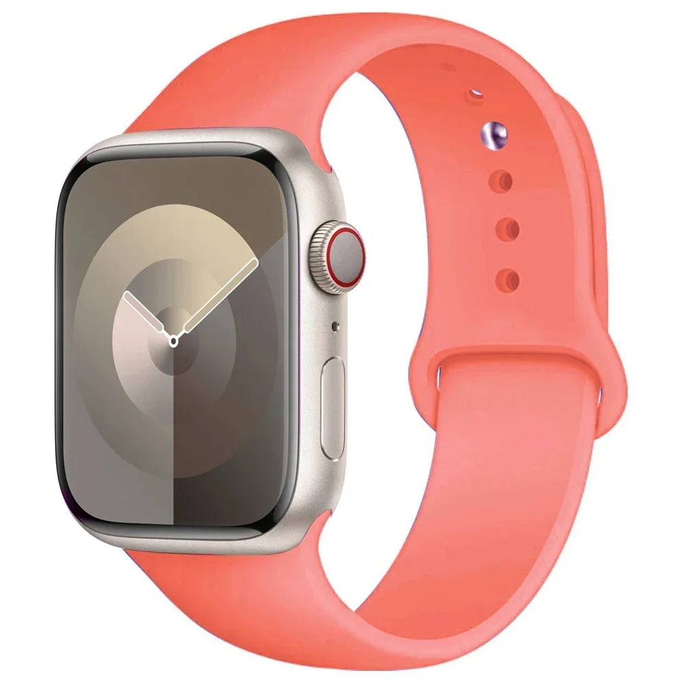 Apple Watch Silicone Sport Band | Soft Replacement Strap for Apple Watch (38mm - 49mm, All Series & Ultra)
