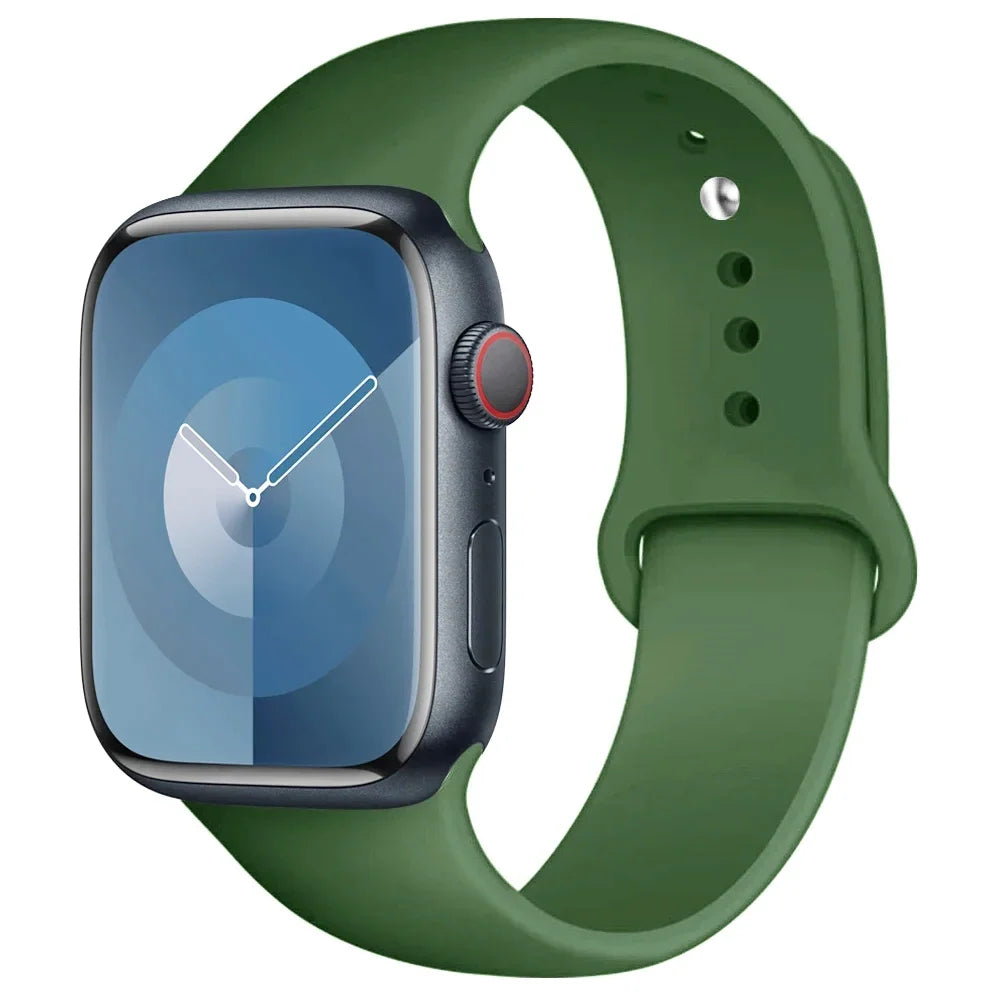Apple Watch Silicone Sport Band | Soft Replacement Strap for Apple Watch (38mm - 49mm, All Series & Ultra)