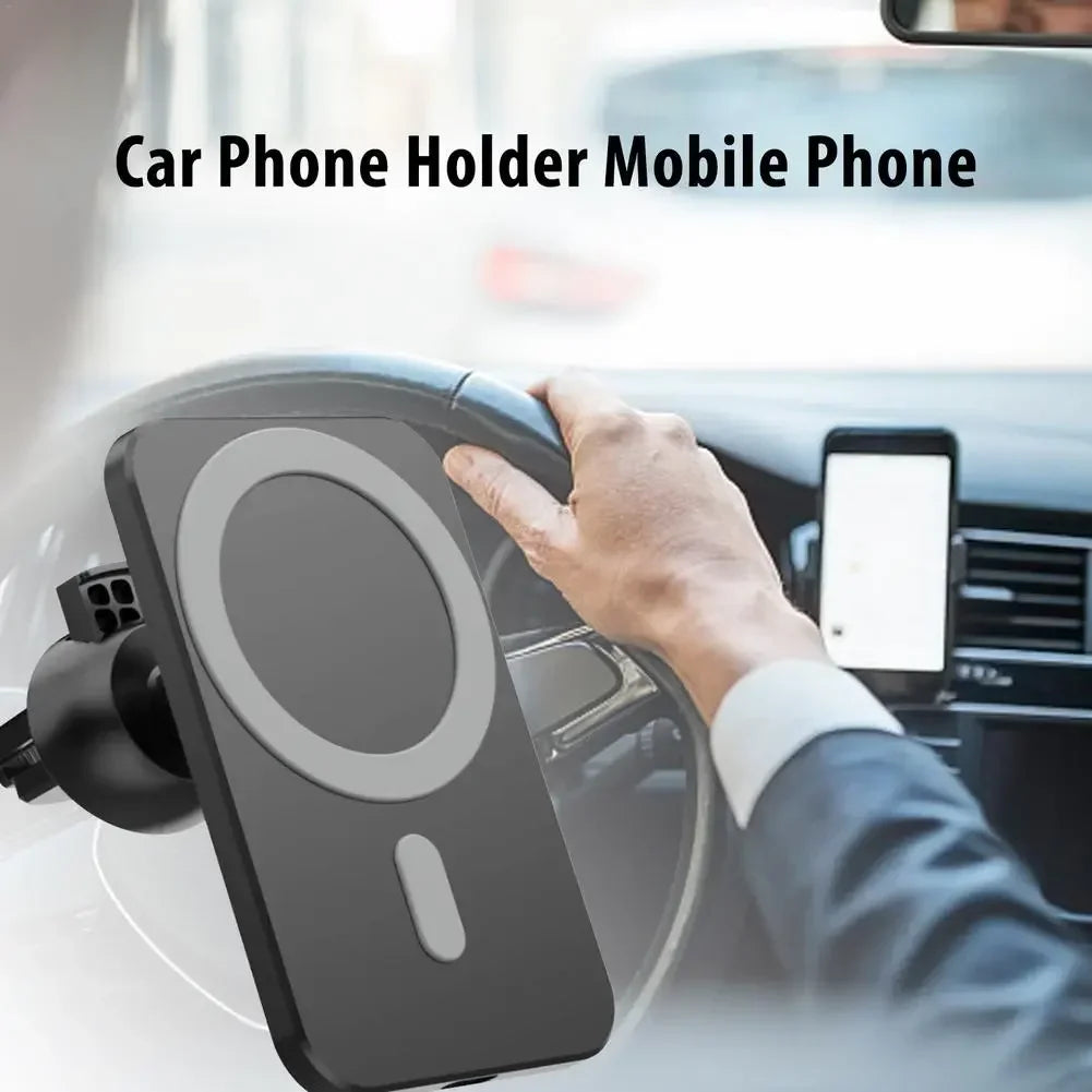 15W Magnetic Wireless Car Charger Mount | Air Vent Phone Holder for iPhone 12/13/14/15 Pro Max