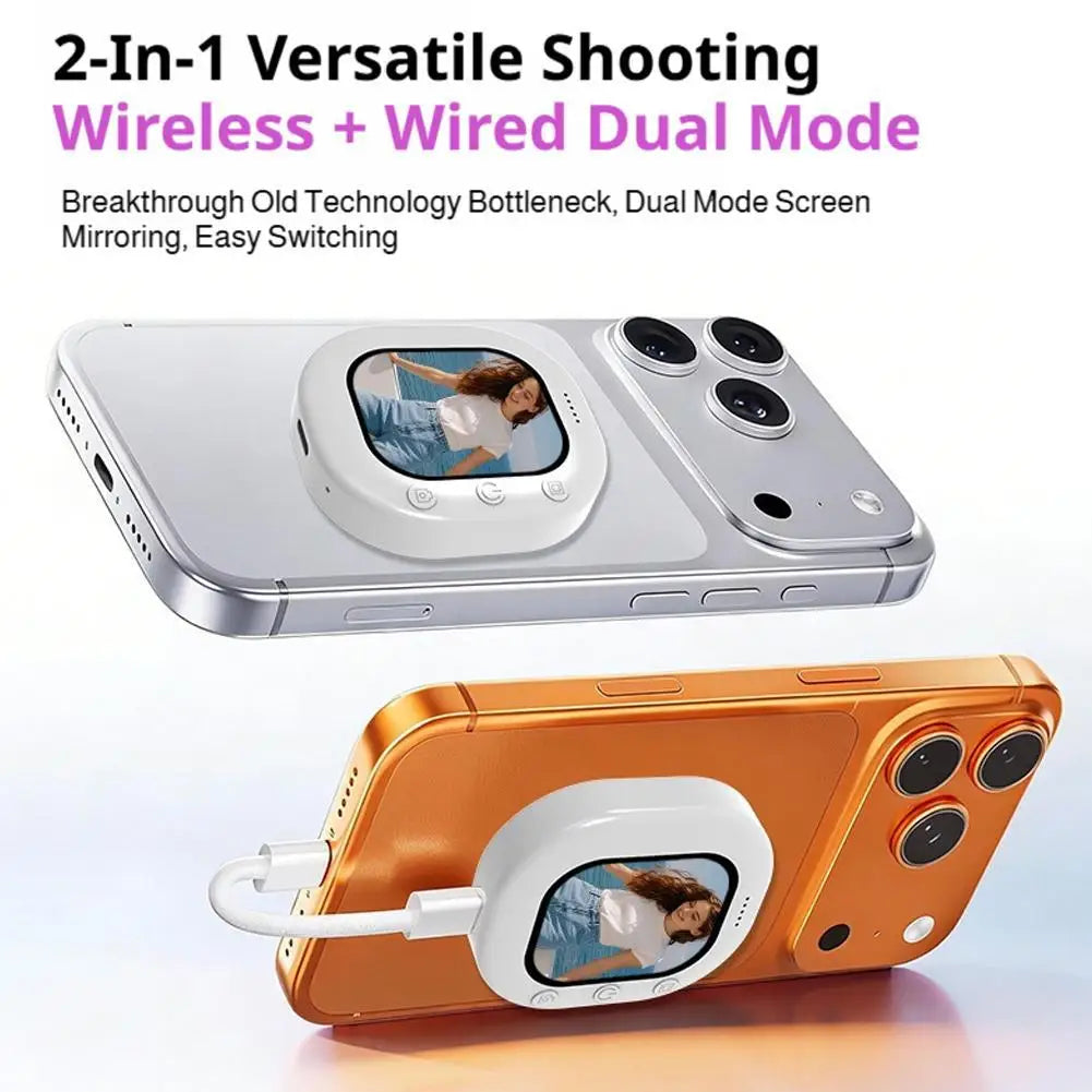 Mini Wireless Magnetic Phone Screen Projector for Selfie and Vlog