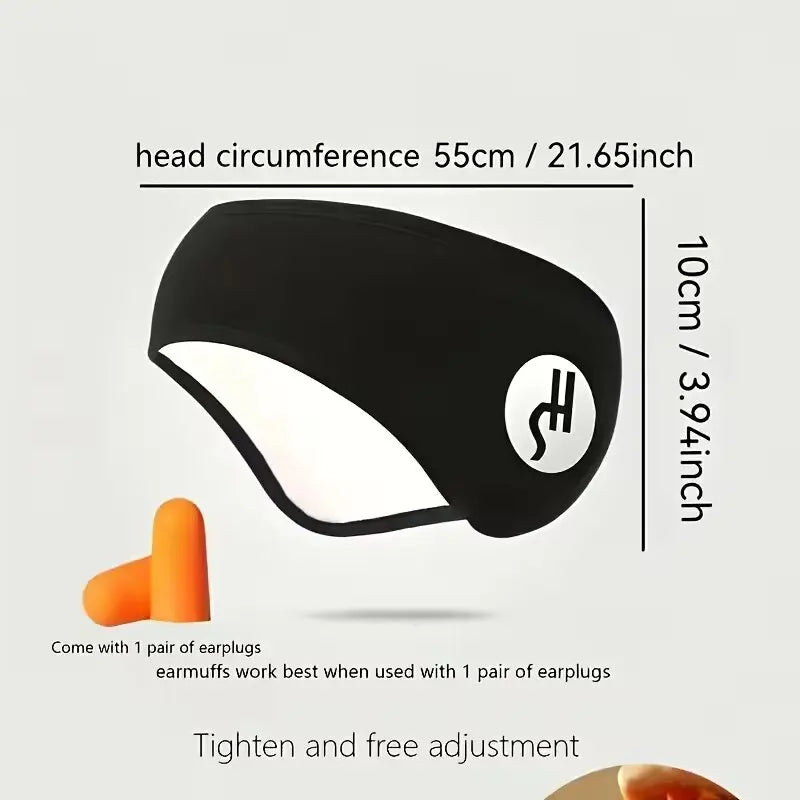 Soft Adjustable Sleep Mask with Ear Covers | Noise Cancelling Eye & Ear Protection for Travel, Snoring & Home Comfort