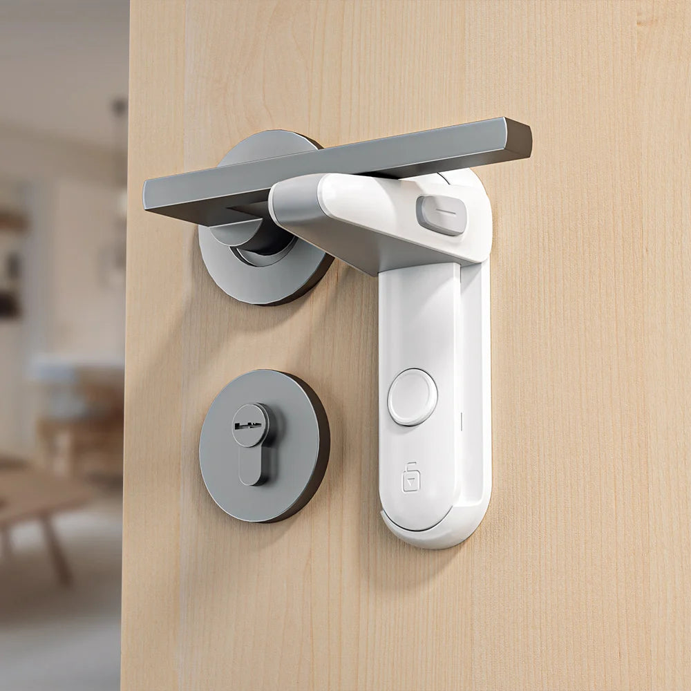 Baby Proofing Door Lever Lock | Childproof Door Handle Safety Lock