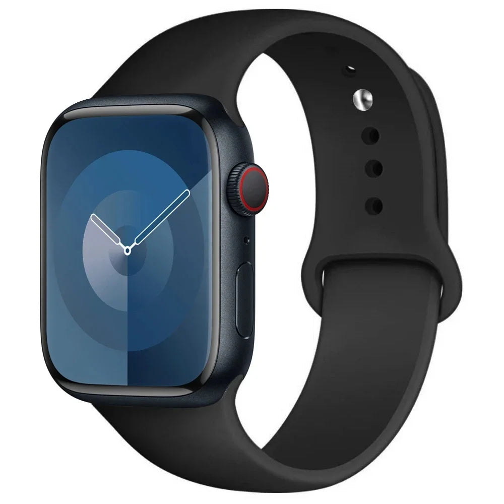 Apple Watch Silicone Sport Band | Soft Replacement Strap for Apple Watch (38mm - 49mm, All Series & Ultra)