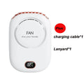New Mini Portable Fan | Rechargeable Bladeless Turbo Hands-Free Neck & Waist Clip Fan
