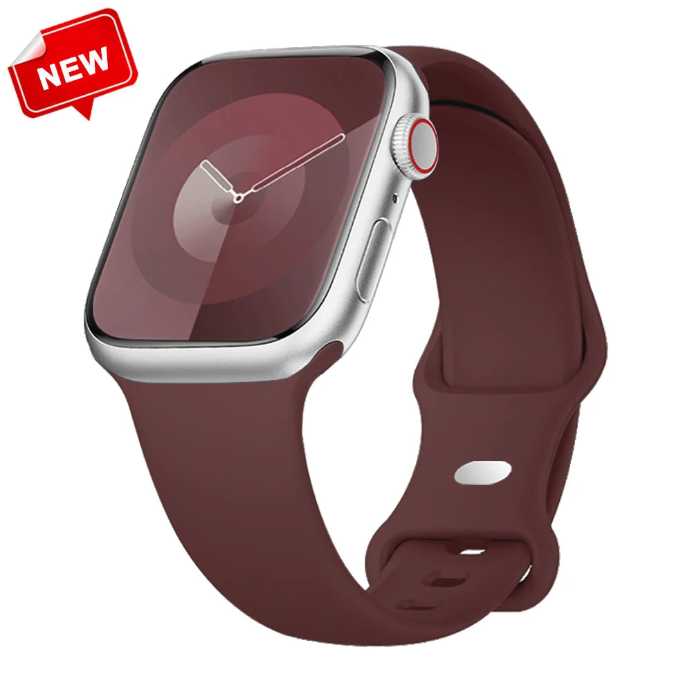 Apple Watch Silicone Sport Band | Soft & Durable Replacement Strap for Apple Watch (38mm - 49mm, Series 1-11, SE & Ultra 2)
