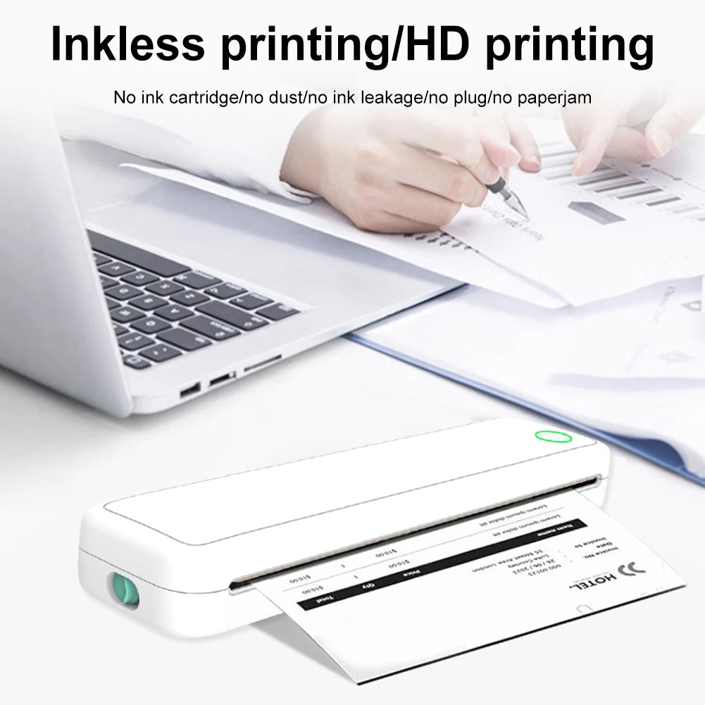 A4 Portable Bluetooth Thermal Printer (Inkless)