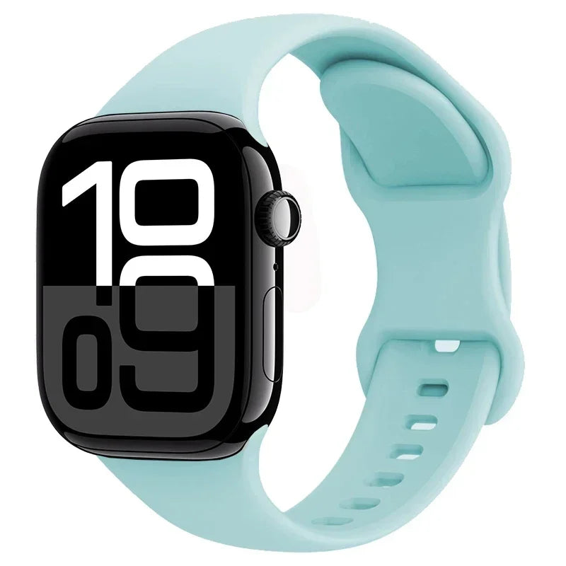 Apple Watch Sport Silicone Band | Premium Soft Replacement Strap for Apple Watch Series (38mm - 49mm, Series 1-11 & Ultra)