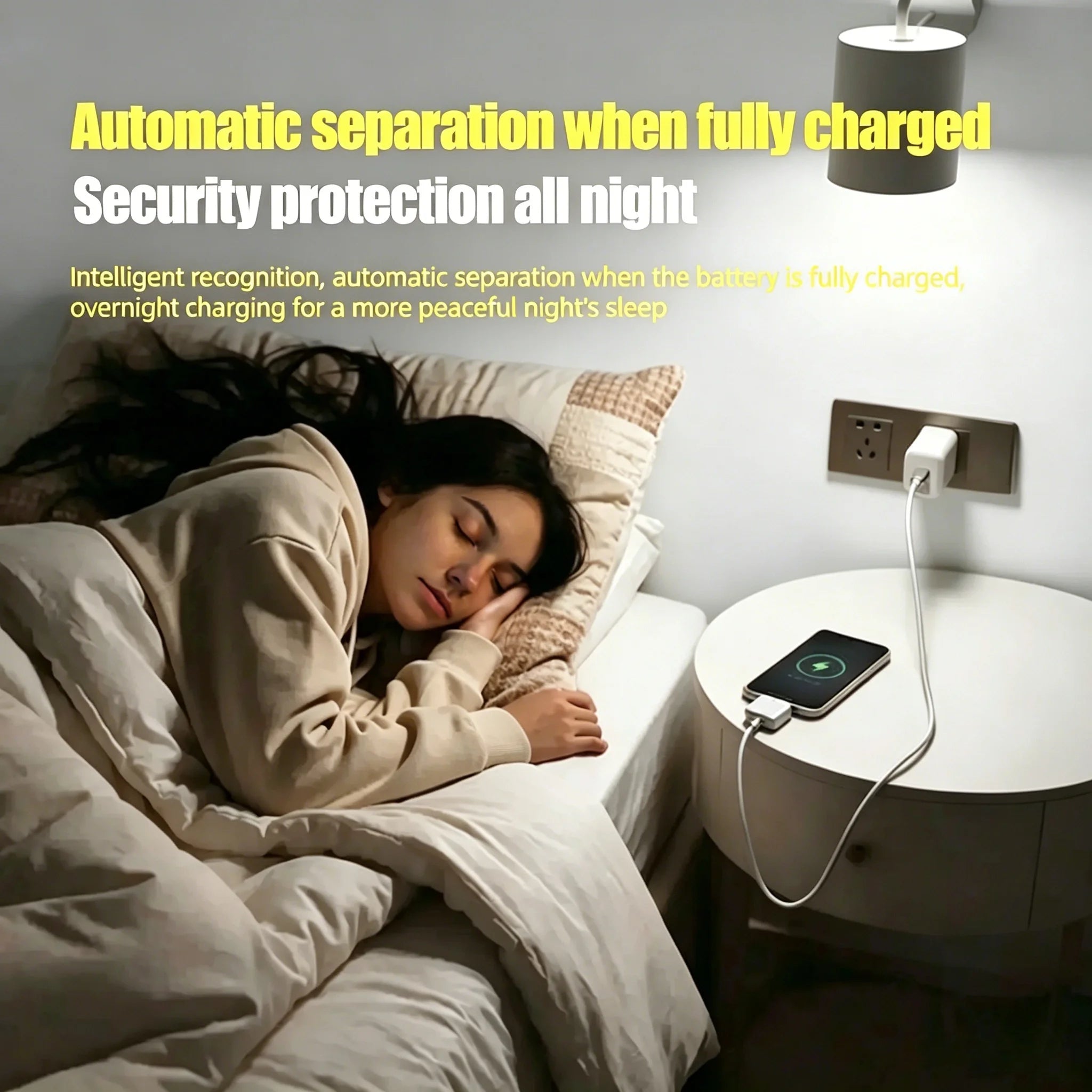 140W Super Fast Charger Phone Adapter | Physical Full Charge Auto-Disconnector