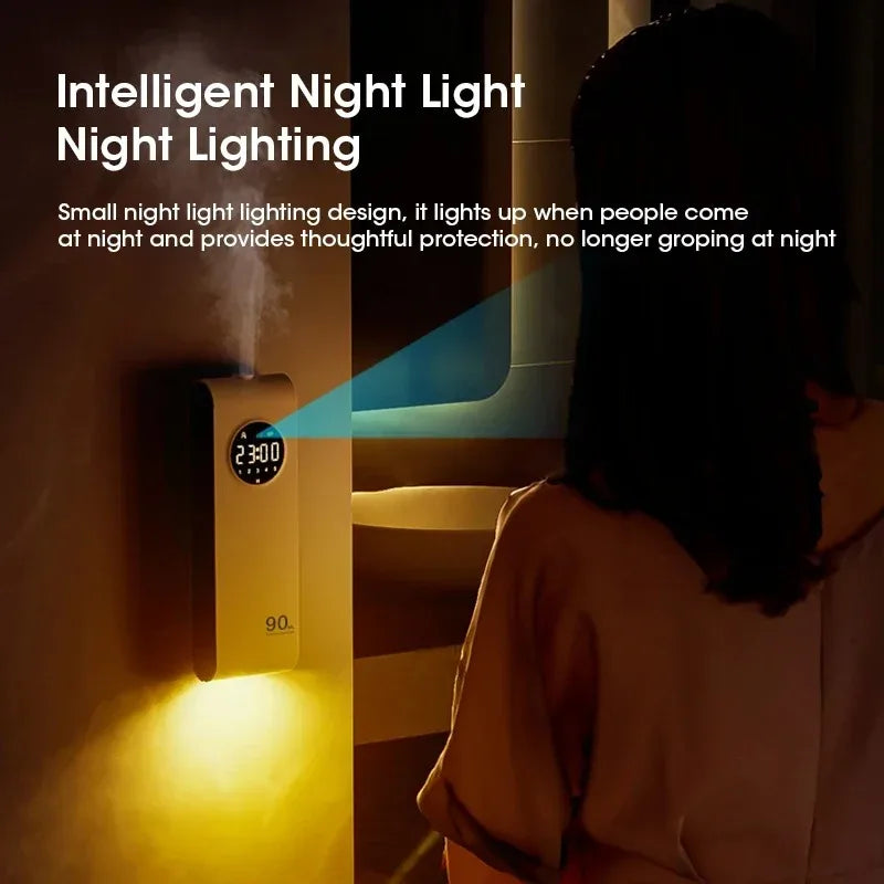 Essential Oil Diffuser | Rechargeable Automatic Sensor Aromatherapy Machine with Night Light