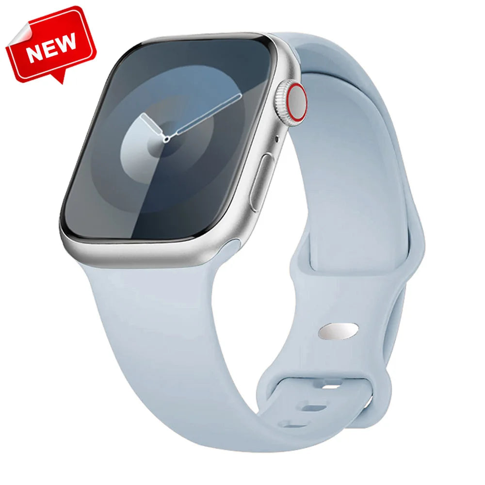 Apple Watch Silicone Sport Band | Soft & Durable Replacement Strap for Apple Watch (38mm - 49mm, Series 1-11, SE & Ultra 2)