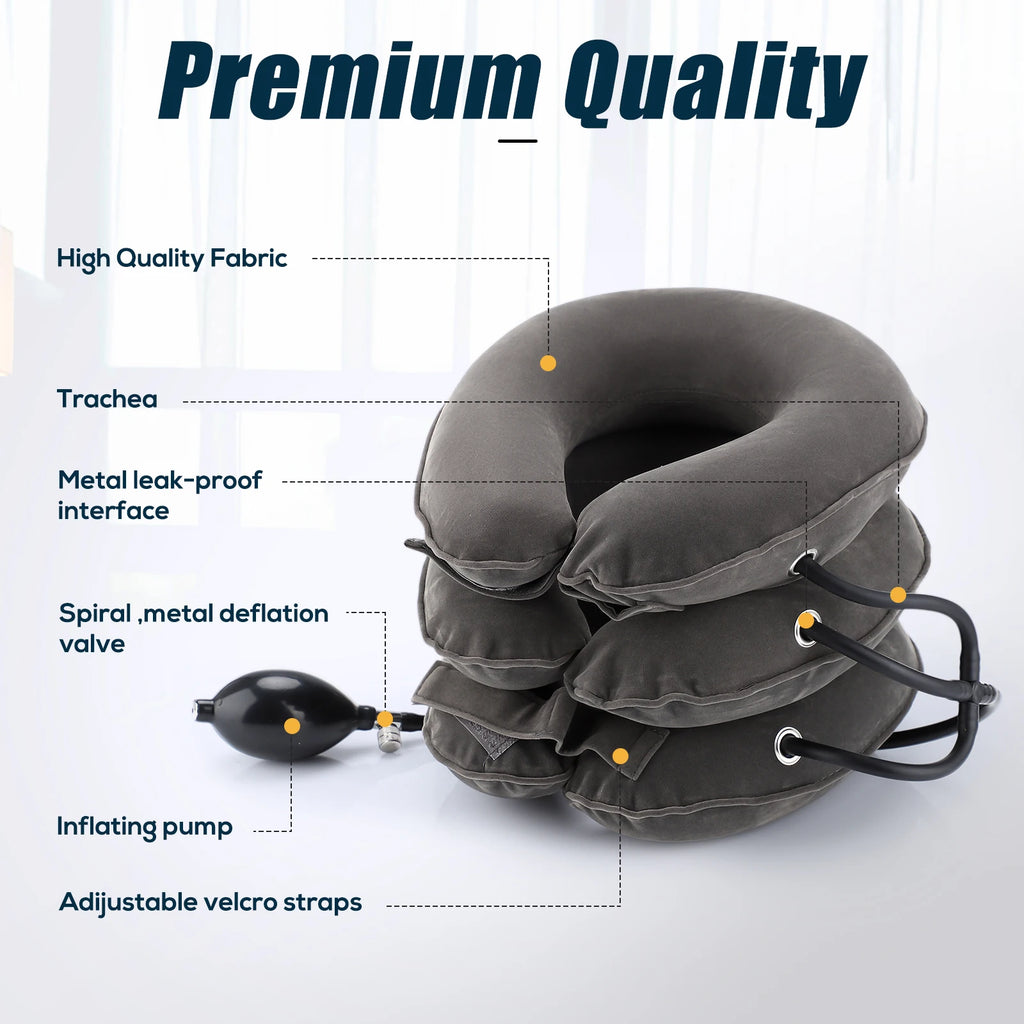 Inflatable Neck Traction Device – Adjustable Cervical Support Pillow for Neck Relaxation