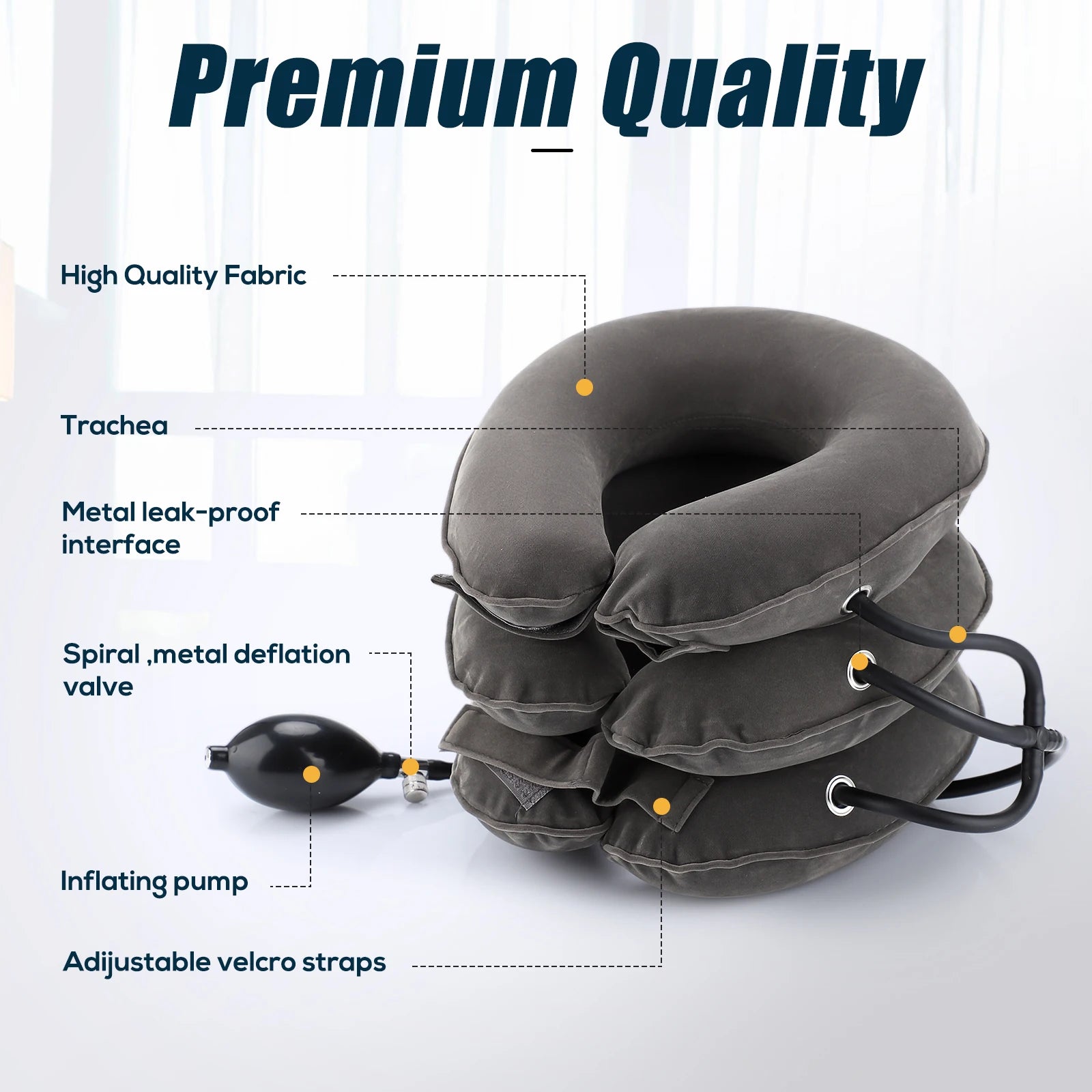 Inflatable Neck Traction Device – Adjustable Cervical Support Pillow for Neck Relaxation