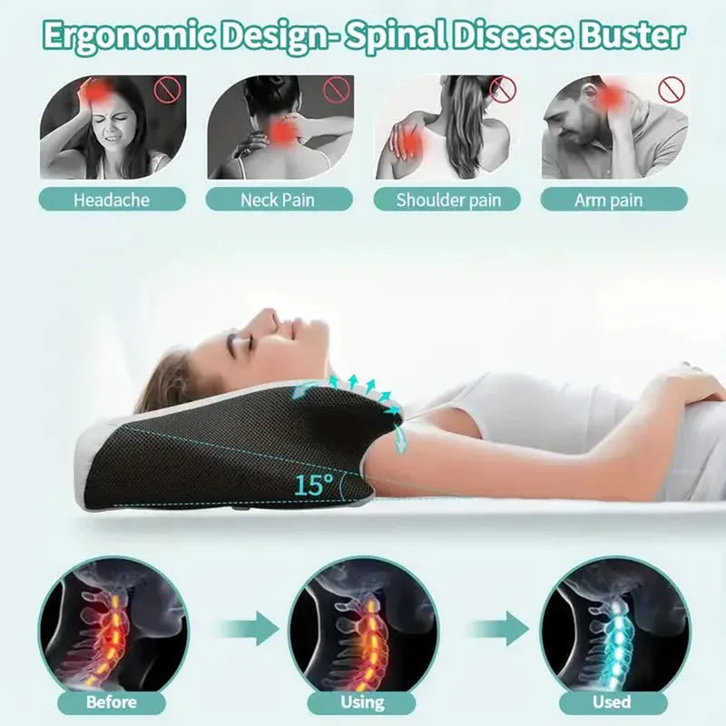 Cervical Orthopedic Memory Foam Pillow Butterfly Slow Rebound Neck Sleep Support
