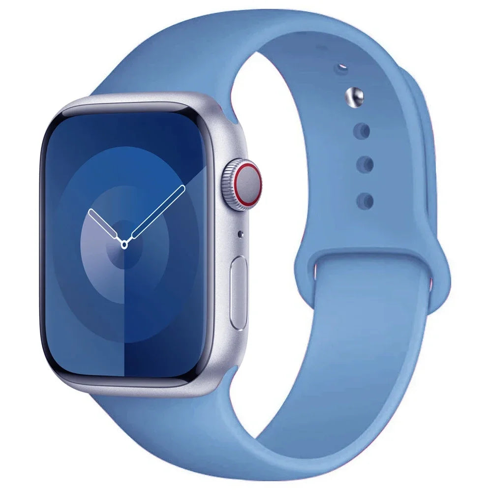 Apple Watch Silicone Sport Band | Soft Replacement Strap for Apple Watch (38mm - 49mm, All Series & Ultra)