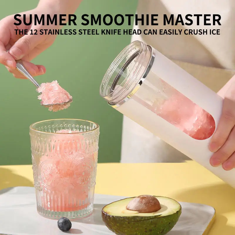 New 530ml Portable Juicer Wireless USB Charging Crushed Ice Electric Blender