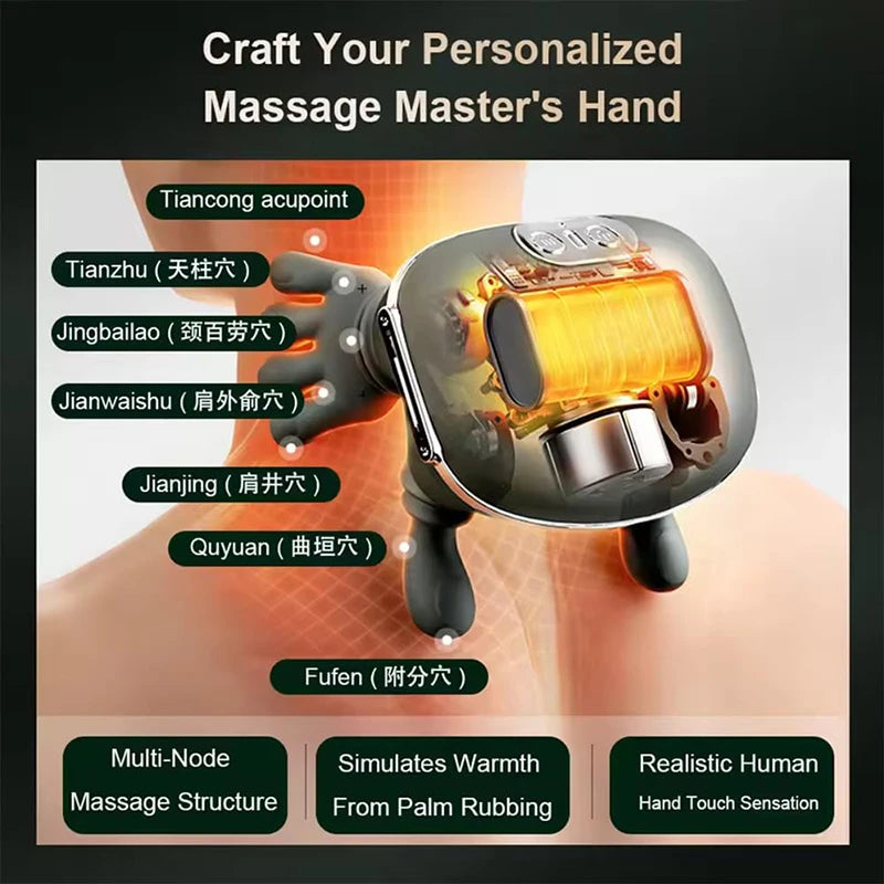 2025 Bionic N7 Neck & Shoulder Massager – 3 Modes, Full Body Kneading Pillow