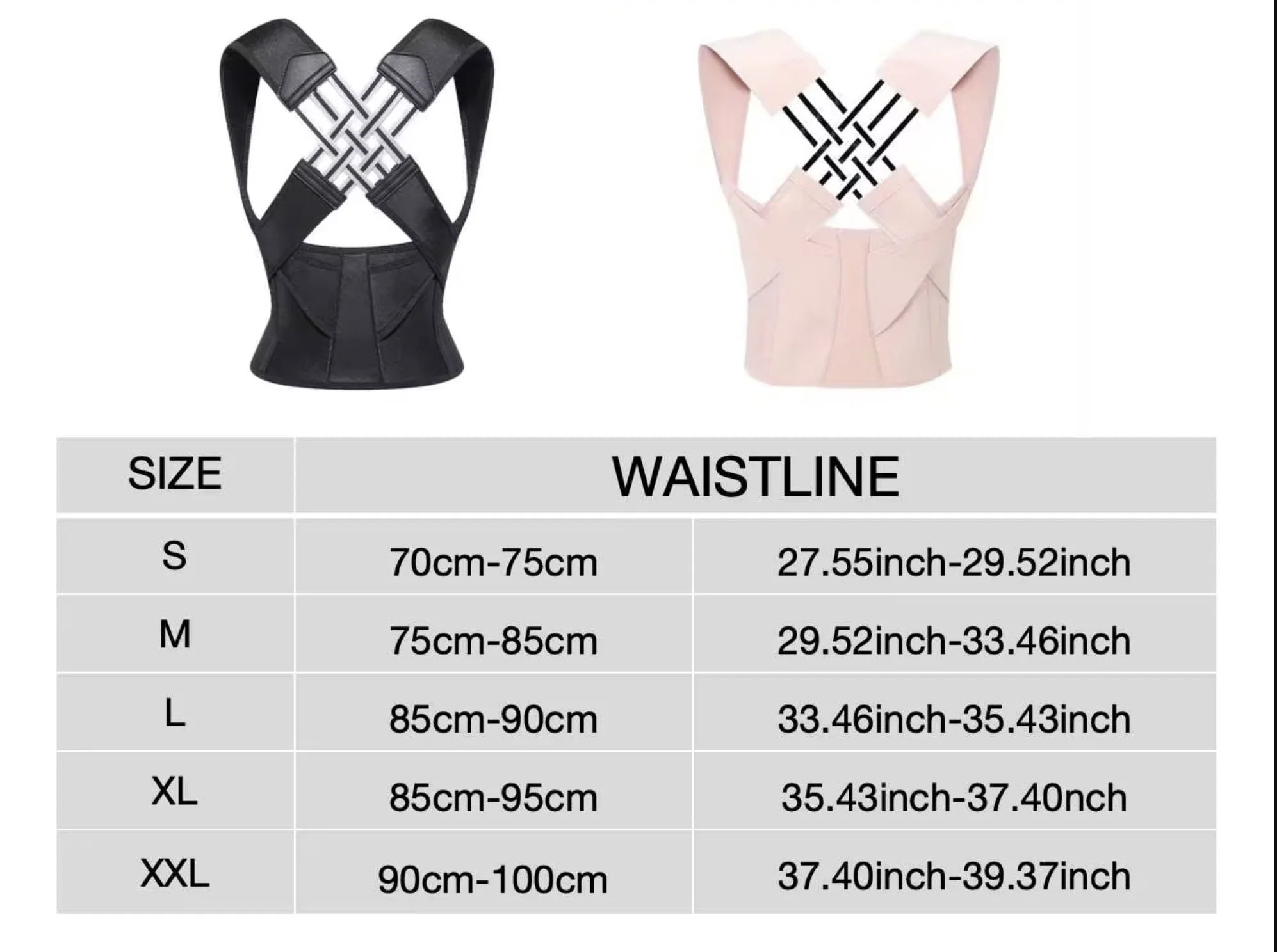 Back Brace Posture Corrector for Women & Men | Adjustable Lumbar Support & Shoulder Alignment Belt