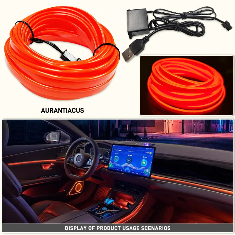 1-5m LED Decorative Light – Flexible Neon Strip with USB