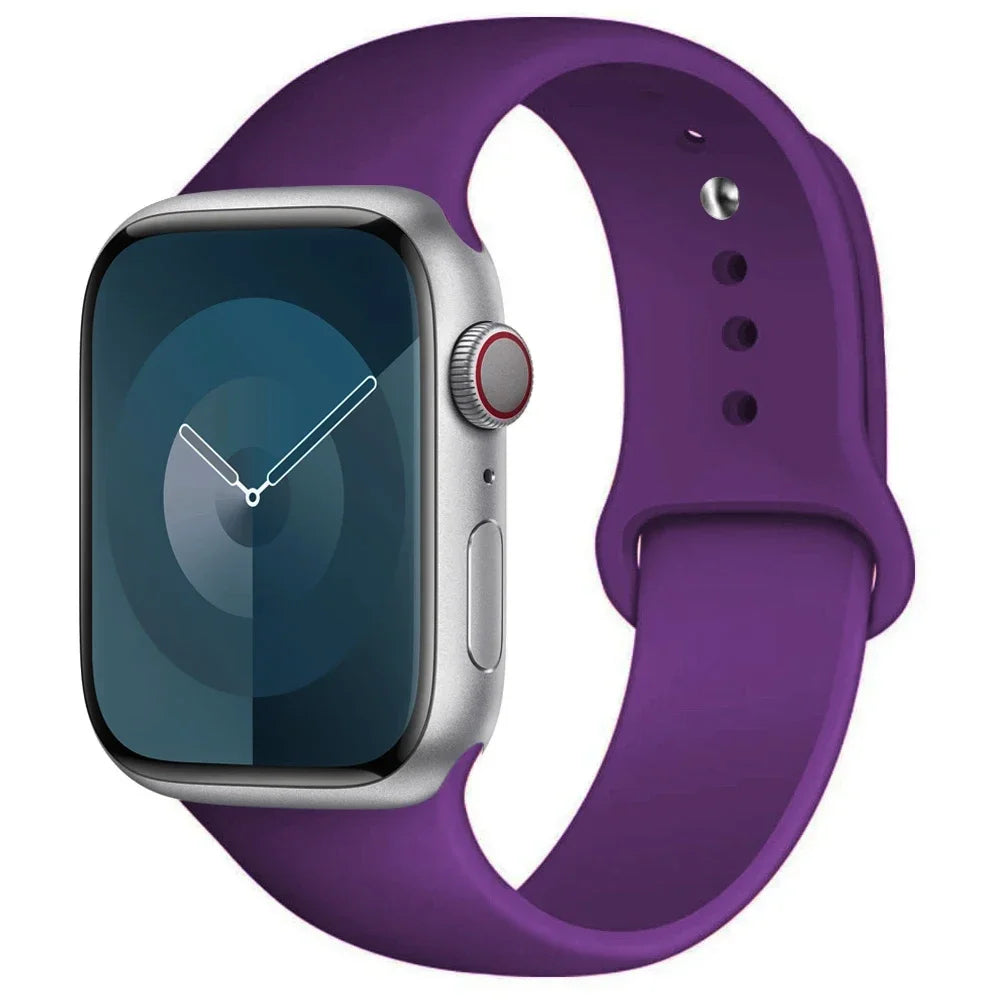 Apple Watch Silicone Sport Band | Soft Replacement Strap for Apple Watch (38mm - 49mm, All Series & Ultra)
