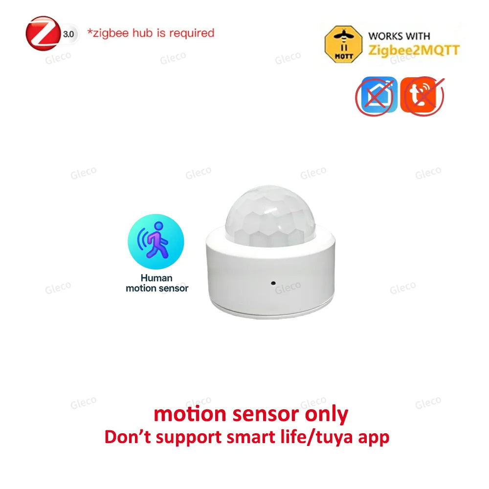 Zigbee 24GHz Mini mmWave Human Presence Sensor | Microwave Radar Occupancy Motion Detector for Tuya & Zigbee2MQTT
