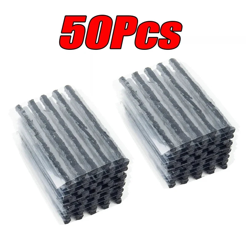 Car Tire Repair Kit | Tubeless Tire Puncture Plug Set for Car, Motorcycle & Truck (5–50 pcs)