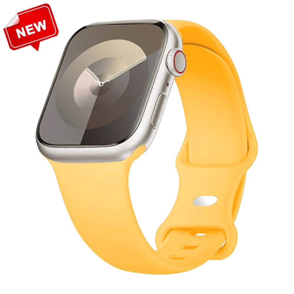 Apple Watch Silicone Sport Band | Soft & Durable Replacement Strap for Apple Watch (38mm - 49mm, Series 1-11, SE & Ultra 2)