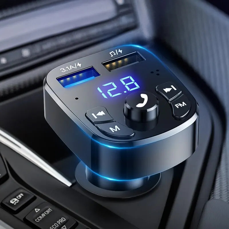 Car MP3 Player & Dual USB Fast Charger – Bluetooth 5.0 FM Transmitter