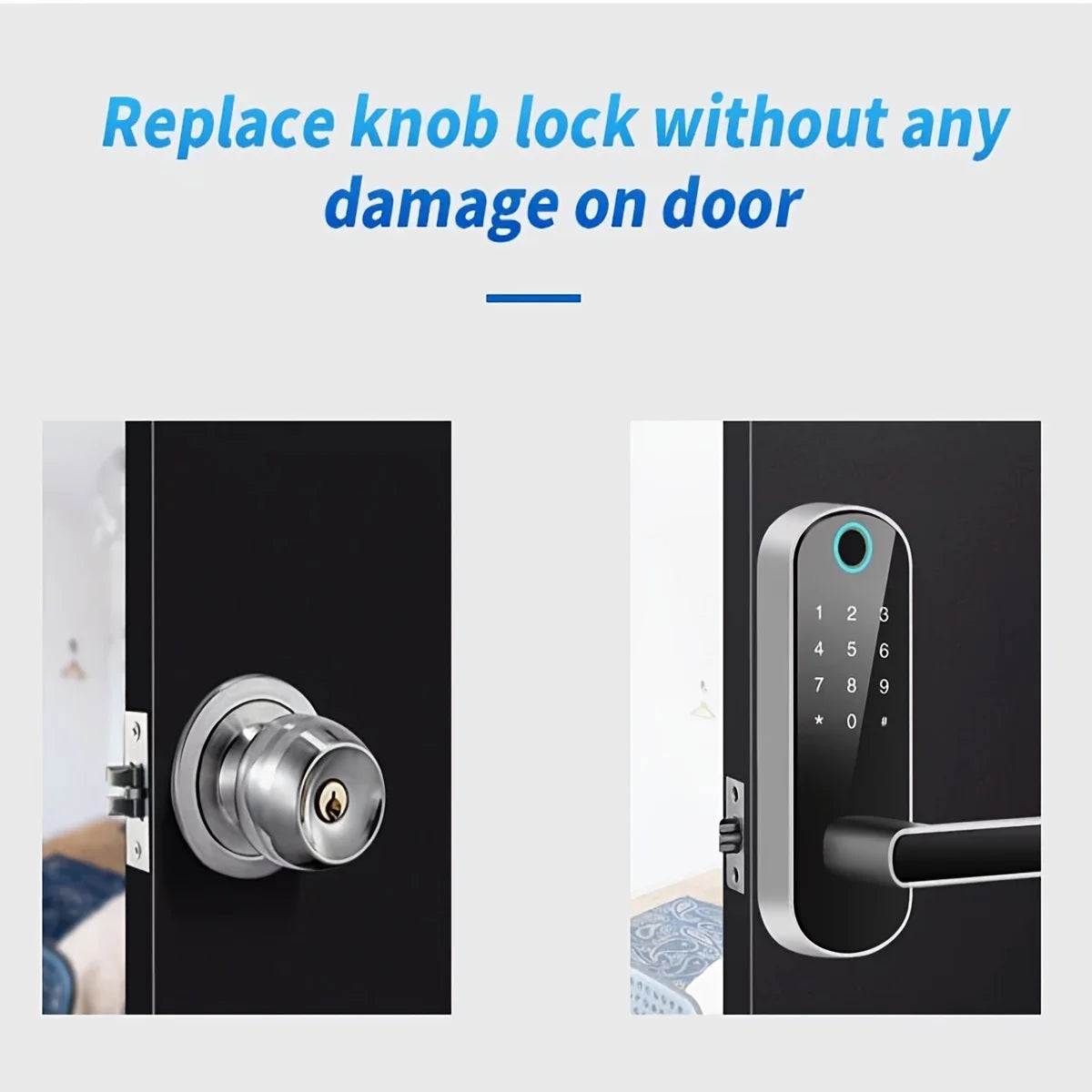 Smart Fingerprint Door Lock with App Remote Control