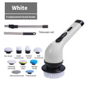 Multi-Function Electric Cleaning Brush – 9 Replacement Heads & Telescopic Rod