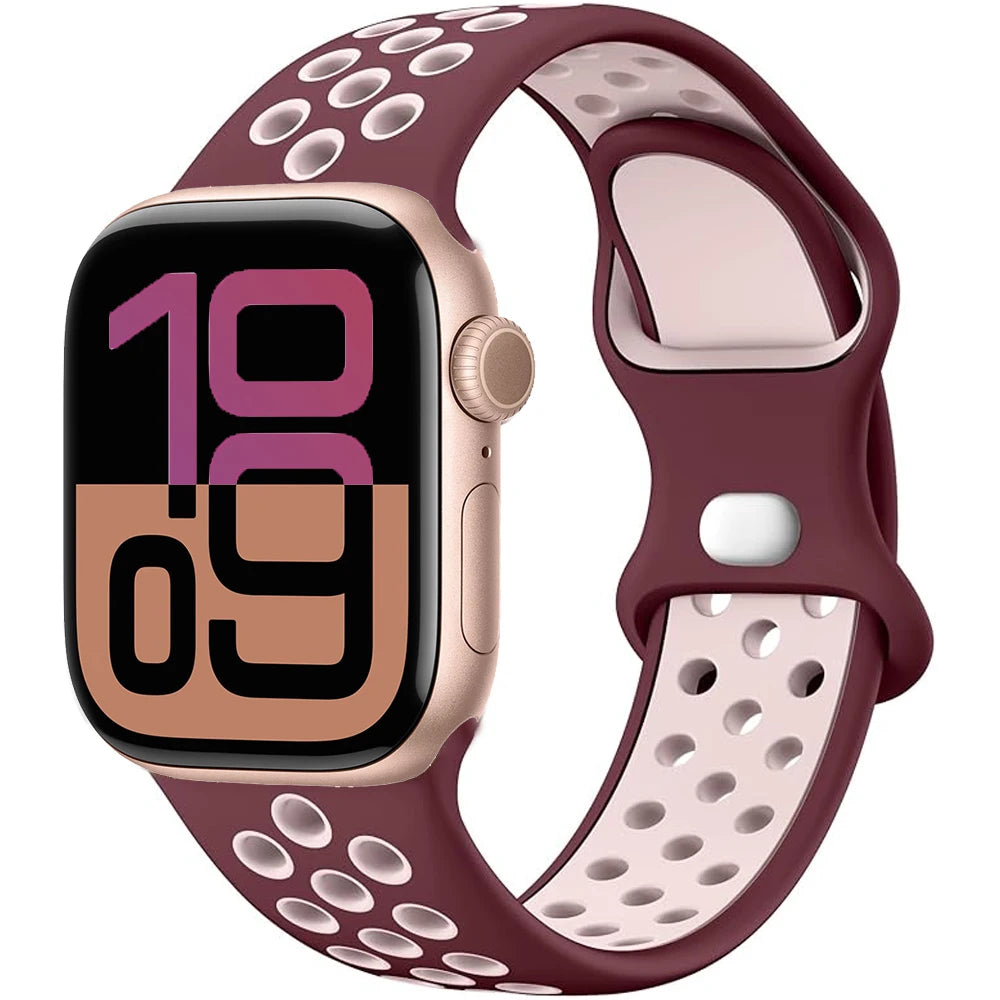 Apple Watch Silicone Strap | Unique Transparent & Speckled Designs | Compatible with All Series (40mm - 49mm, Series 1-11 & Ultra)