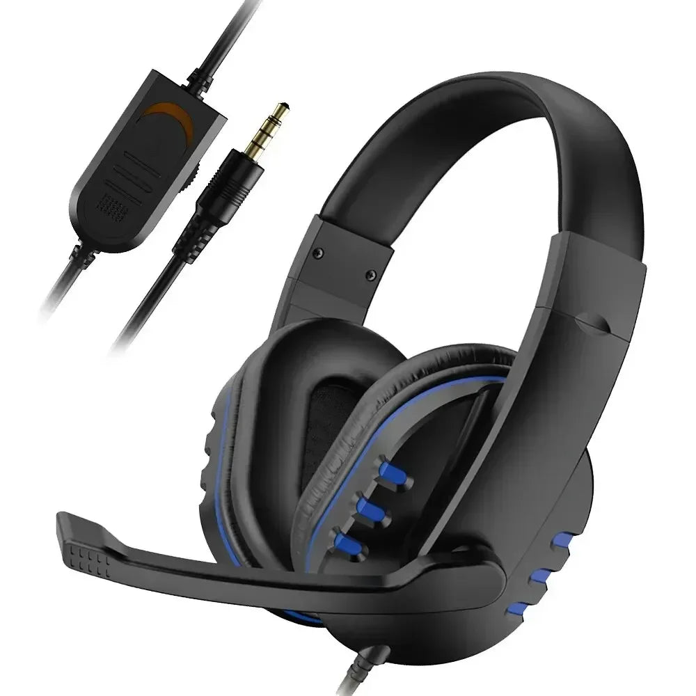 High Fidelity Wired Gaming Headset with Omnidirectional Microphone Over Ear PC Chat Headphones